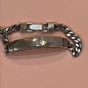 Brighton Silver-Tone “Sisters” ID Chain Bracelet